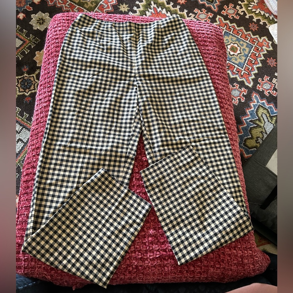 Talbots cropped summer gingham pants